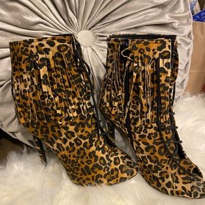 Leopard print heels